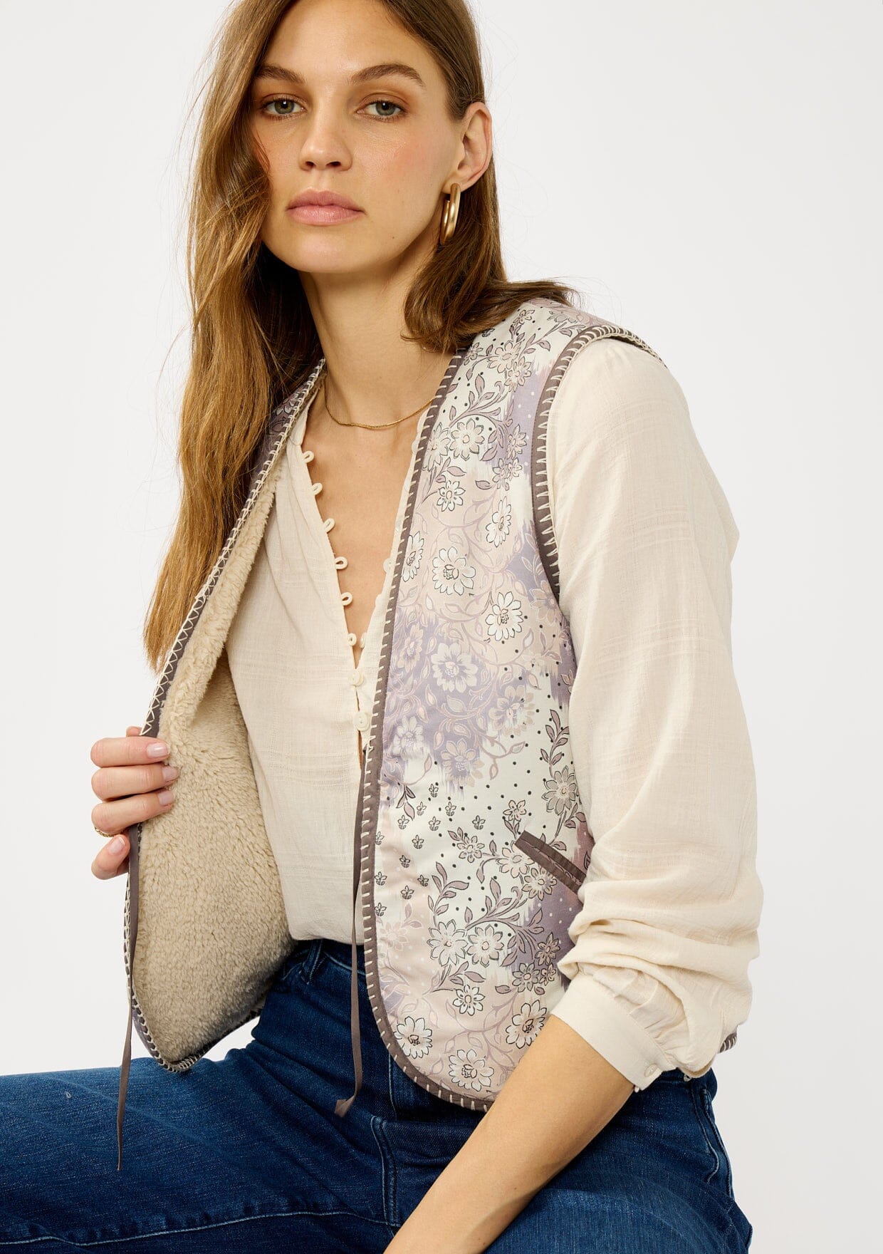 Desert Darling Sherpa Vest