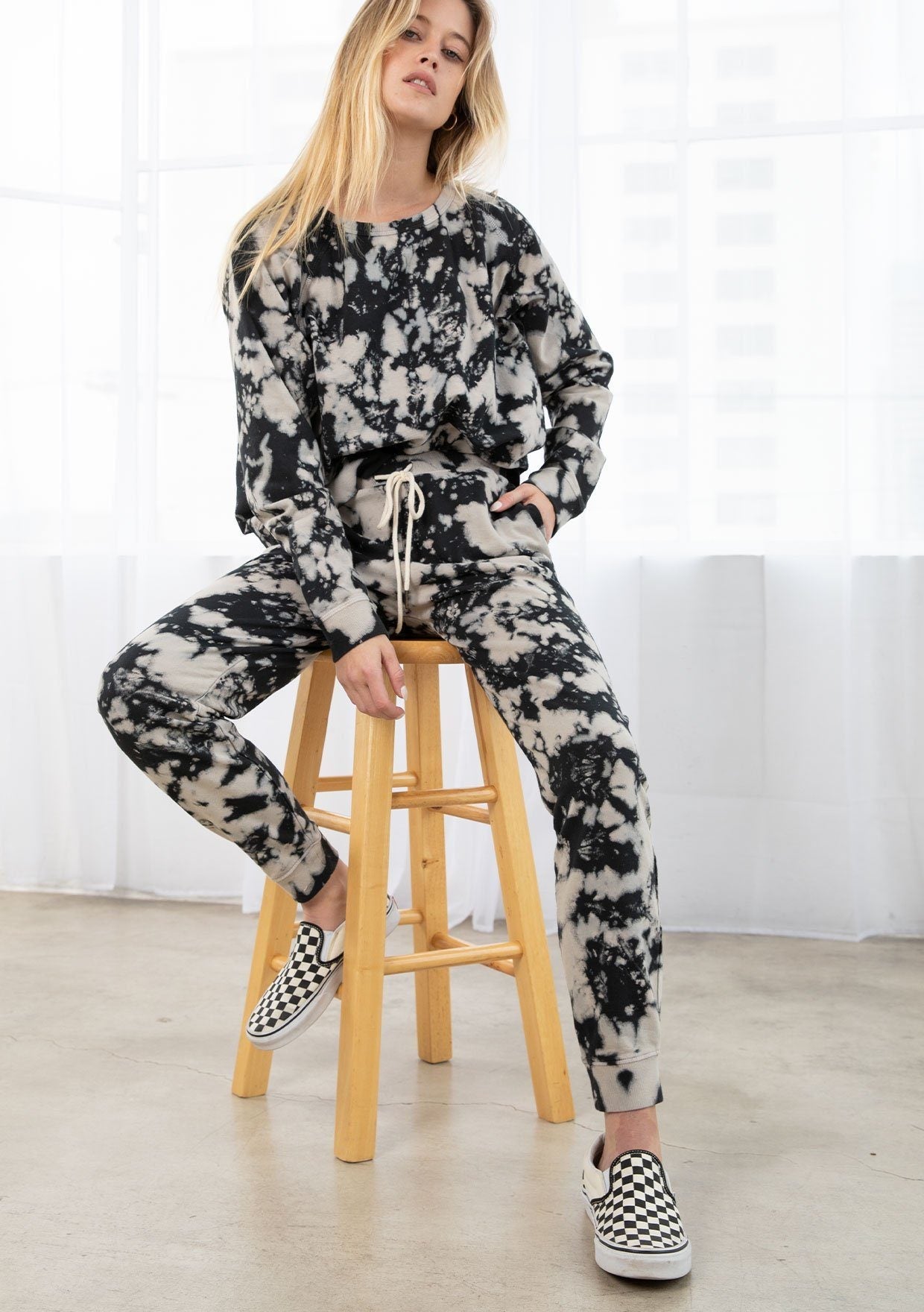Downtown Splatter Dye Jogger