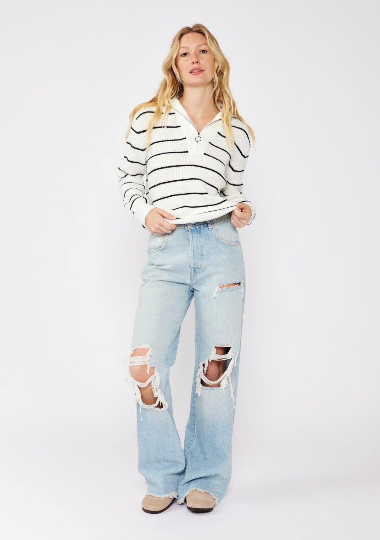 Metro Stripe Sweater