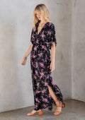 Getaway Kimono Sleeve Maxi Dress