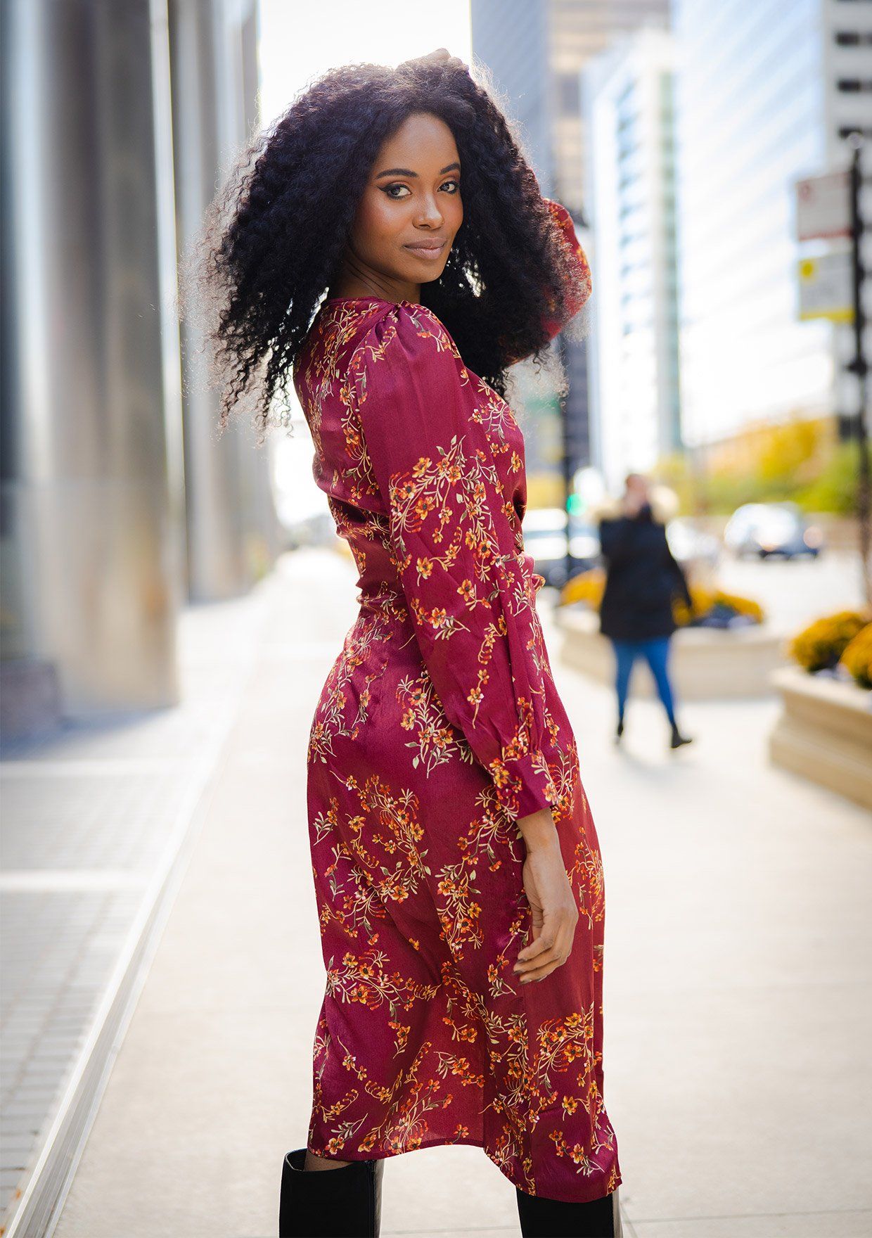 Natasha Floral Midi Dress