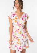 Making Moves Mini Wrap Dress