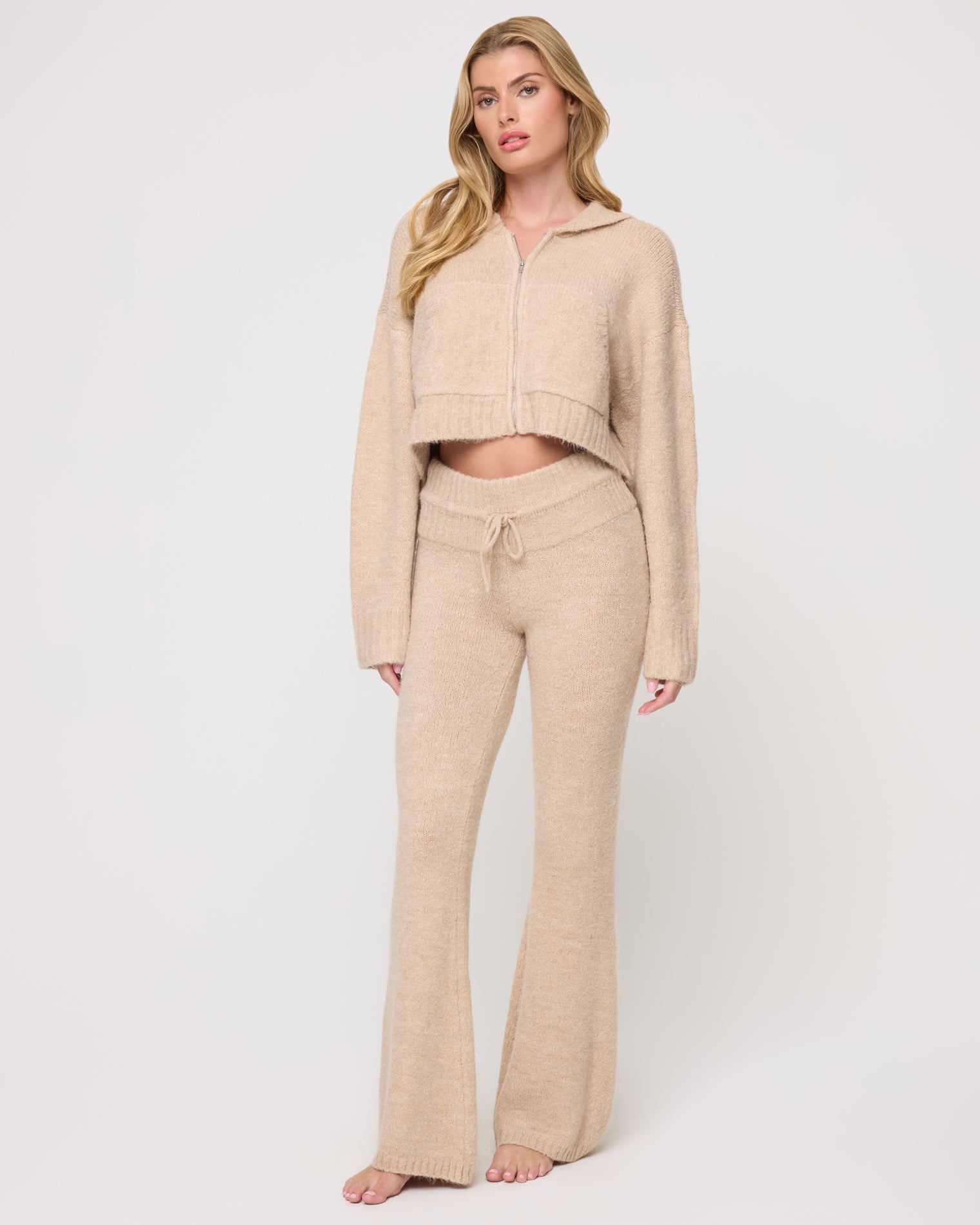 Jet Set Hoodie - Heather Oatmeal