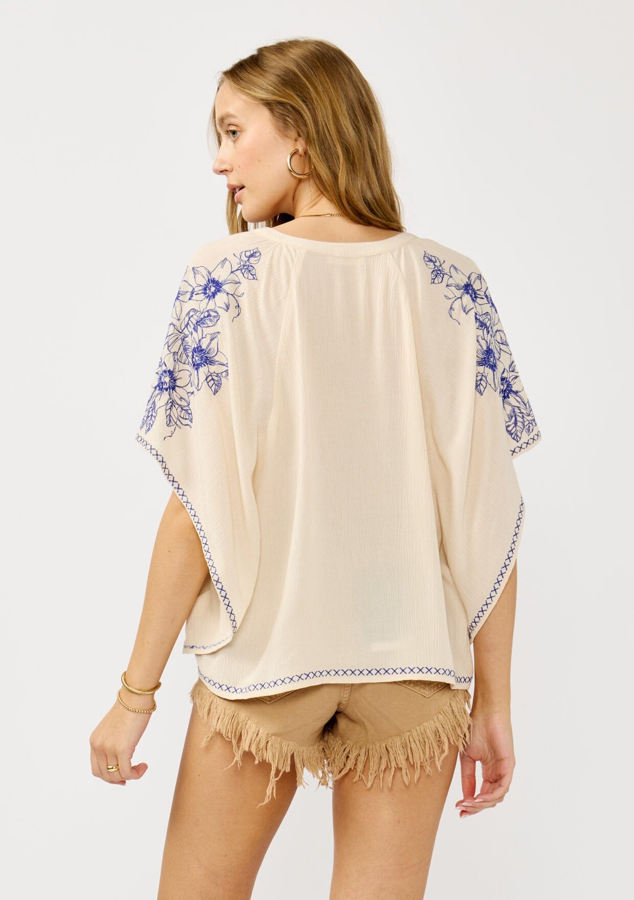 So Free Embroidered Top