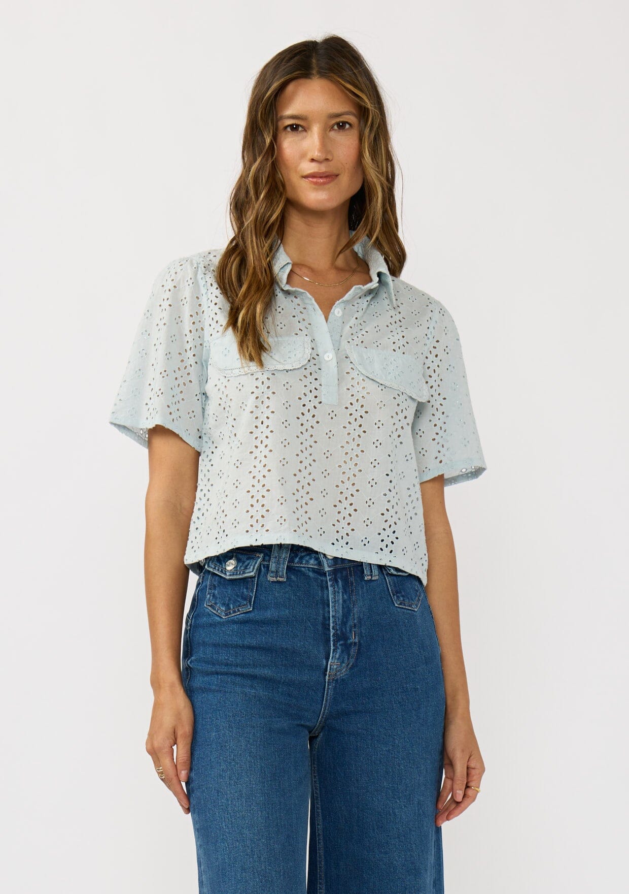 Lilith Eyelet Top