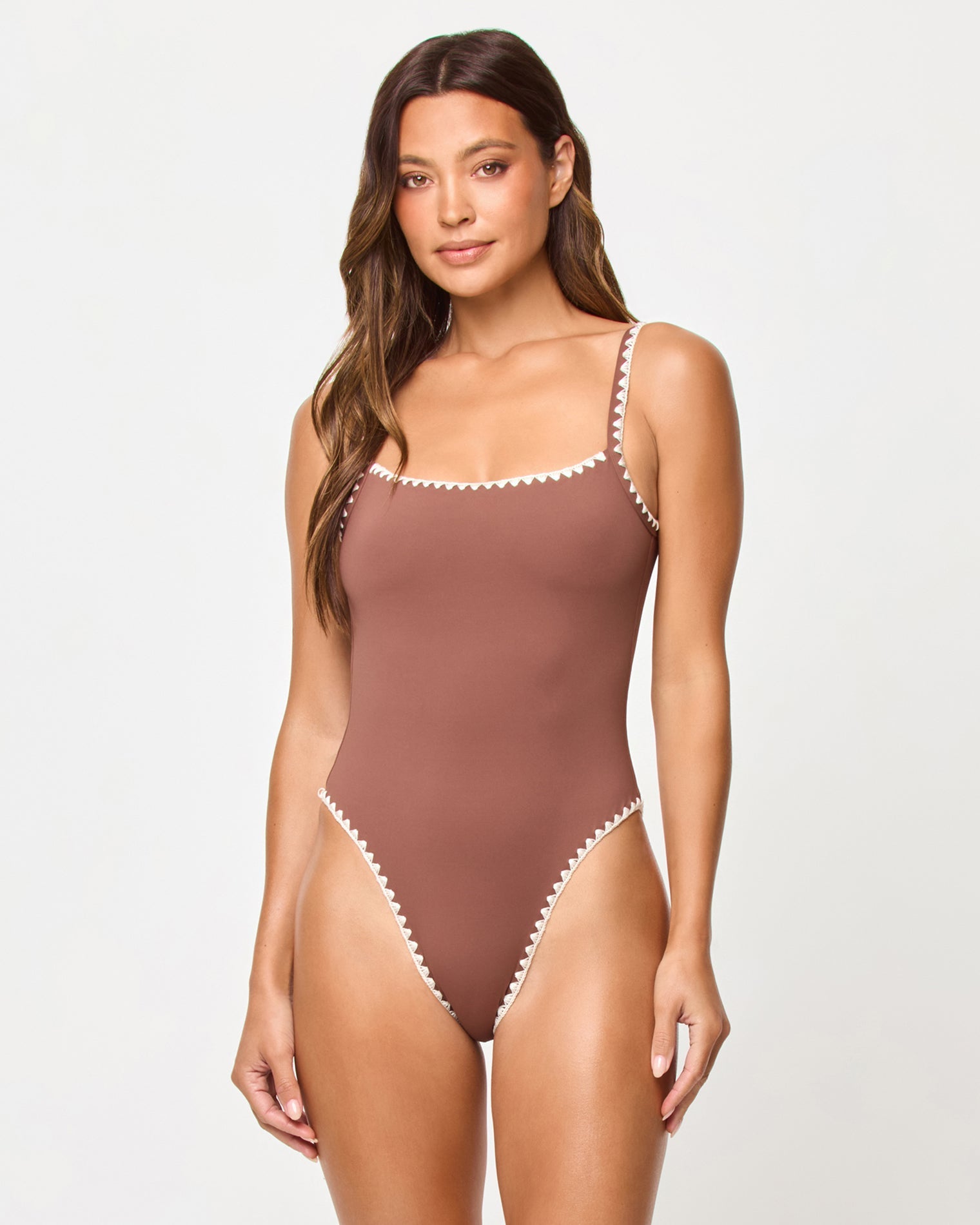 Nadia One Piece Swimsuit - Cafe-Cream
