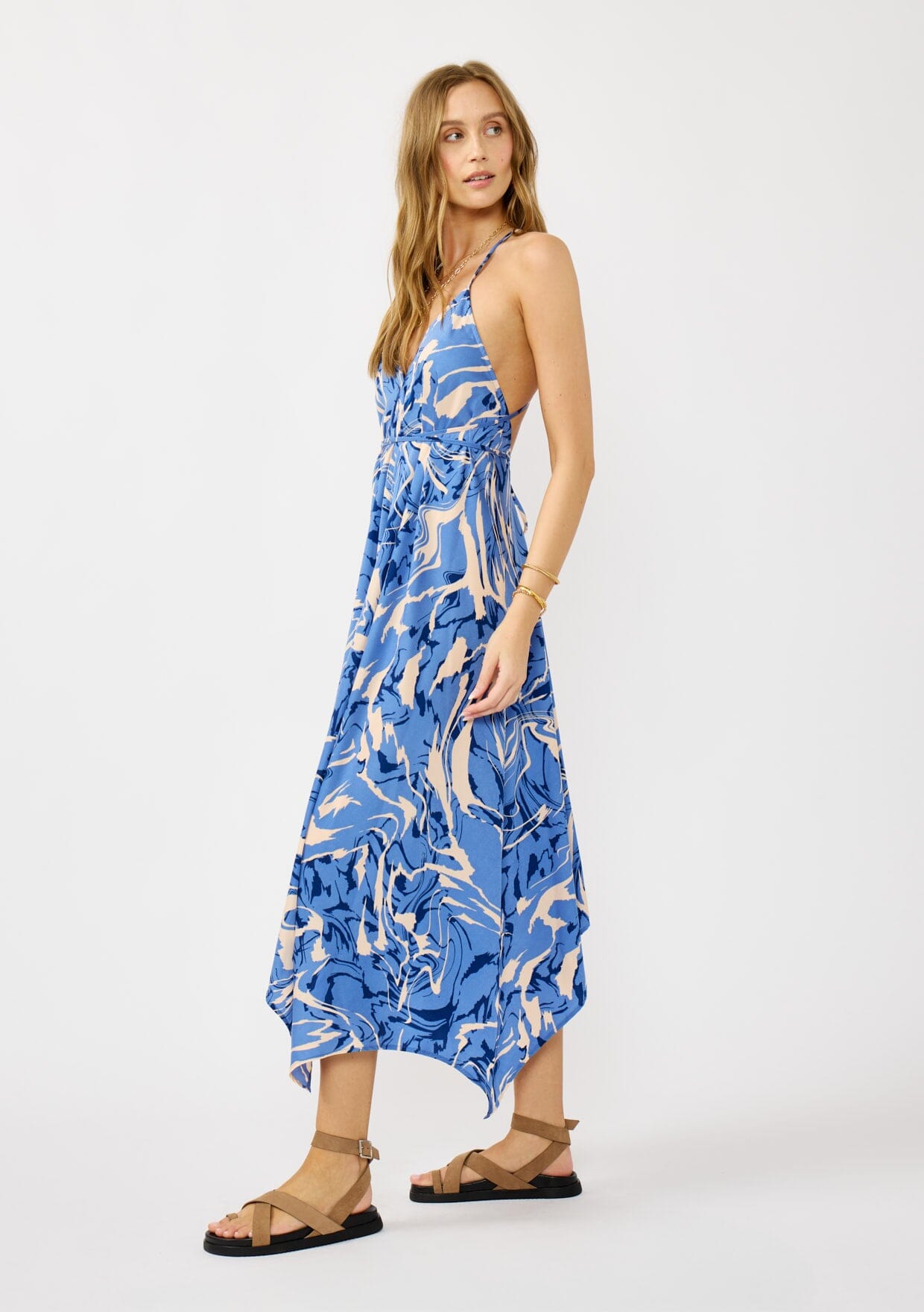 Clear Skies Halter Dress