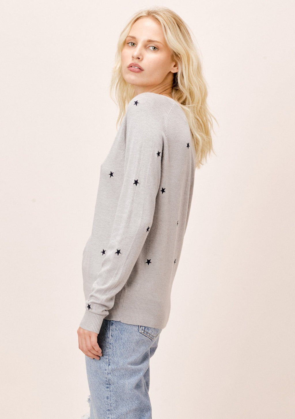 Seeing Stars Embroidered Sweater