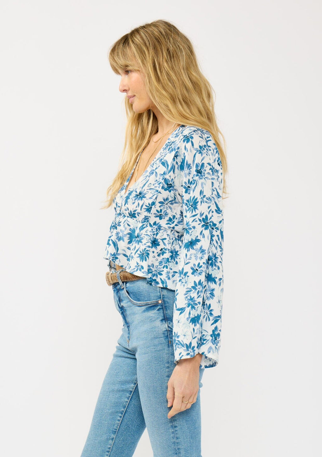Leanne Tie Front Blouse