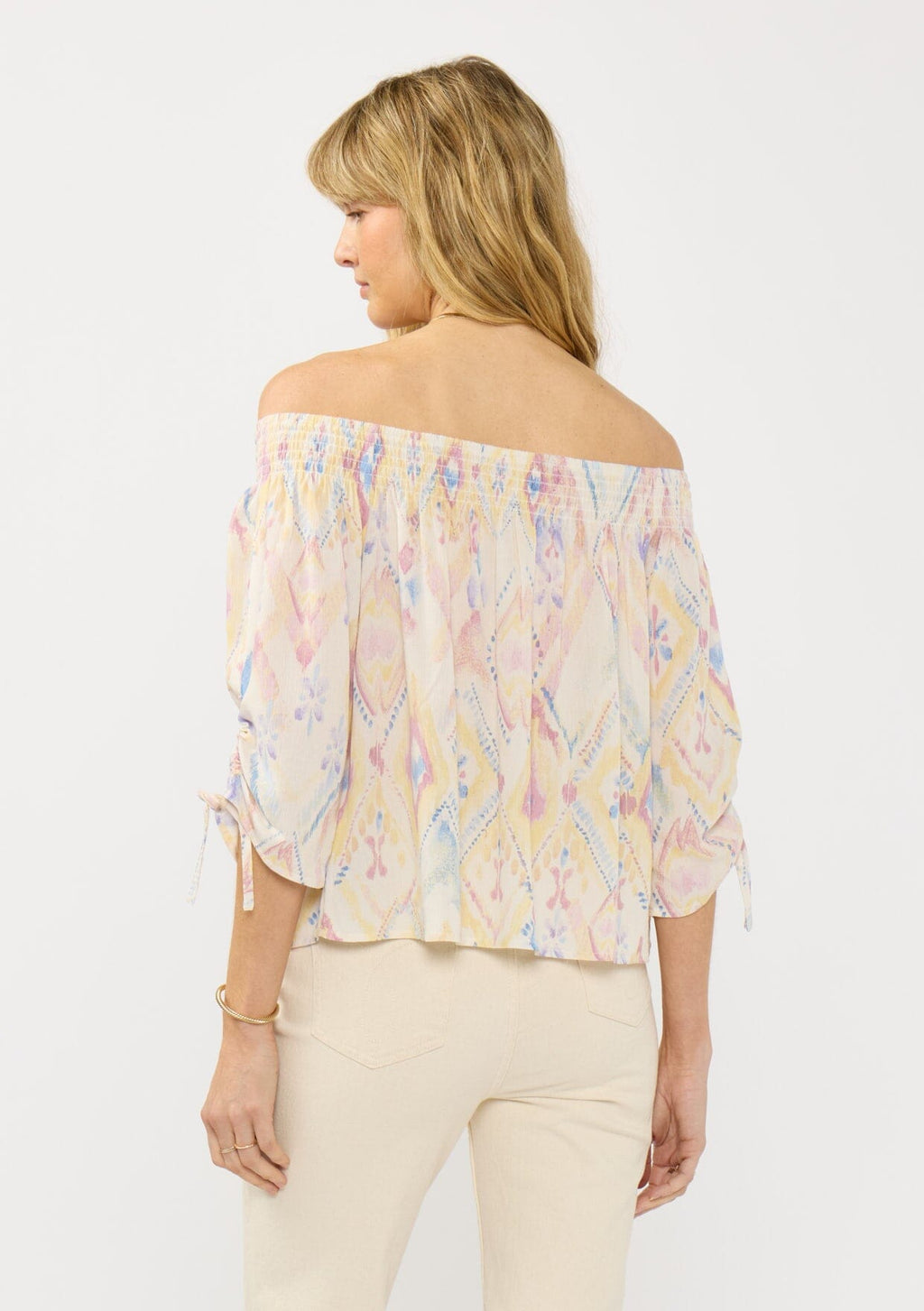 Sunwashed Off Shoulder Top
