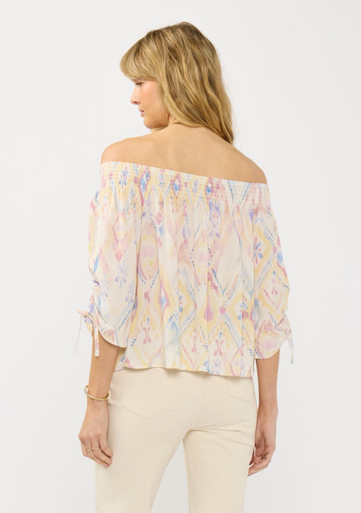 Sunwashed Off Shoulder Top