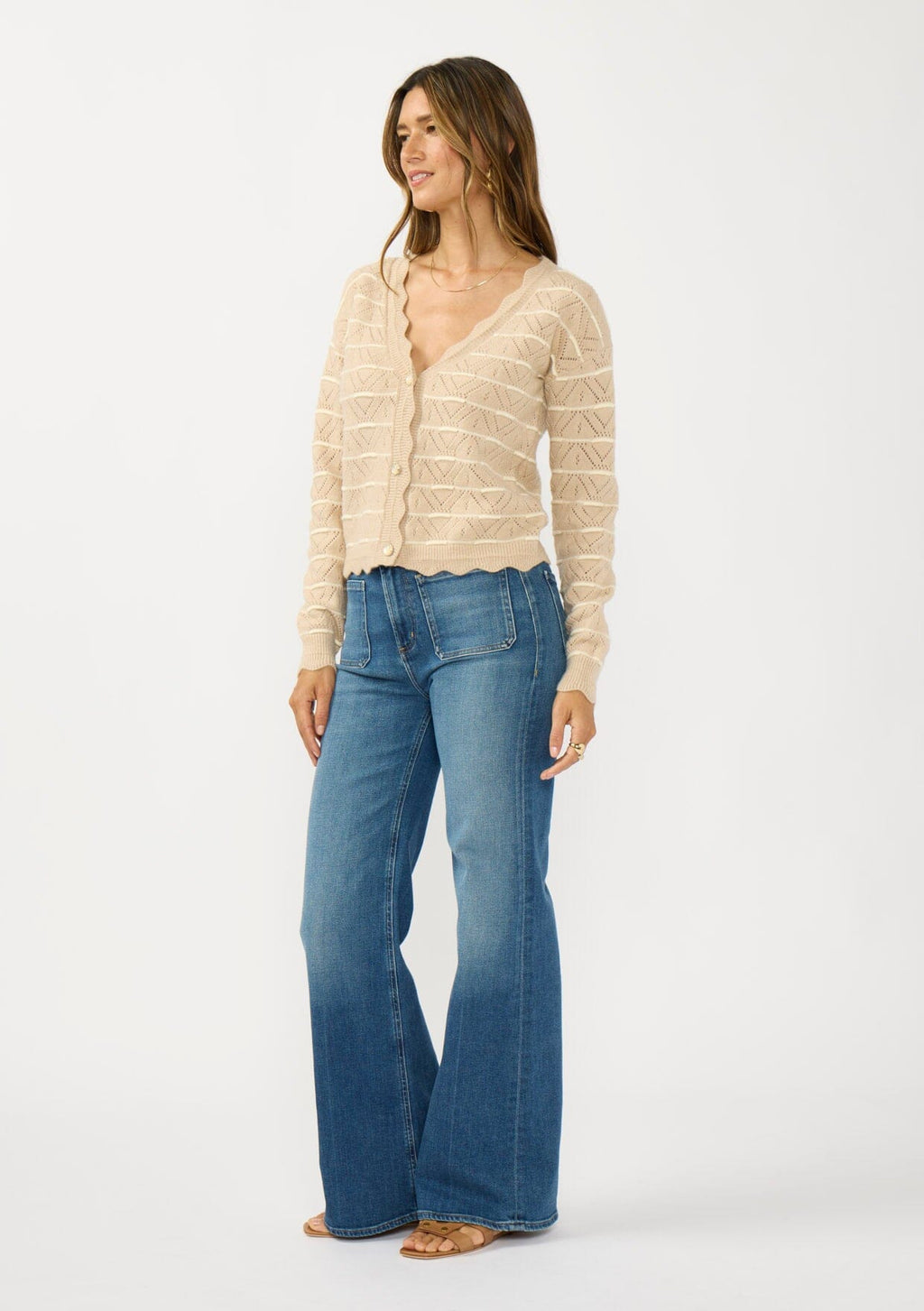 Tawny Striped Cardigan