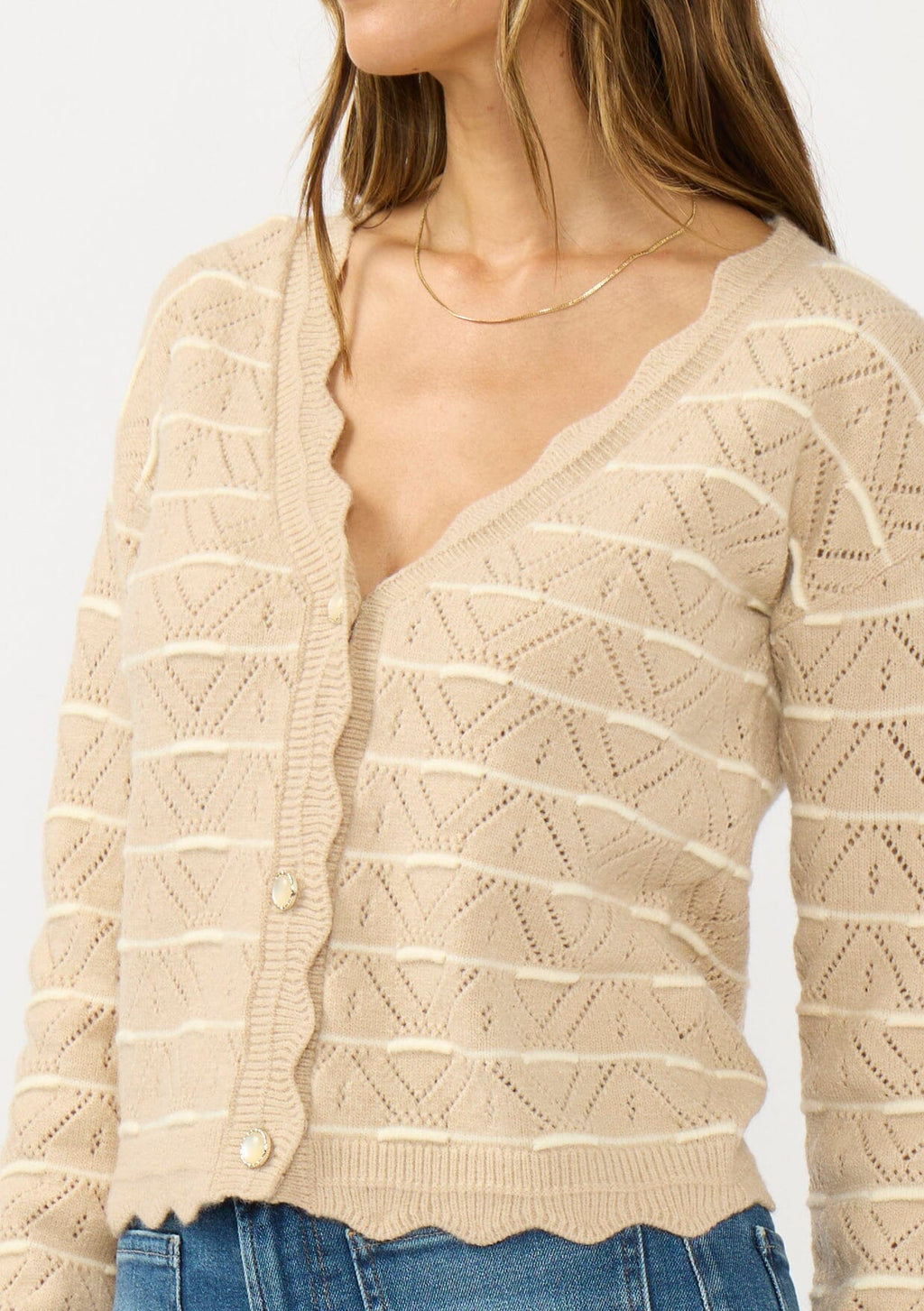 Tawny Striped Cardigan