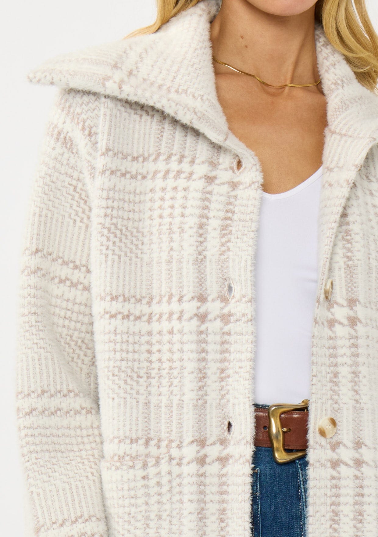 Ruthie Plaid Sweater Jacket