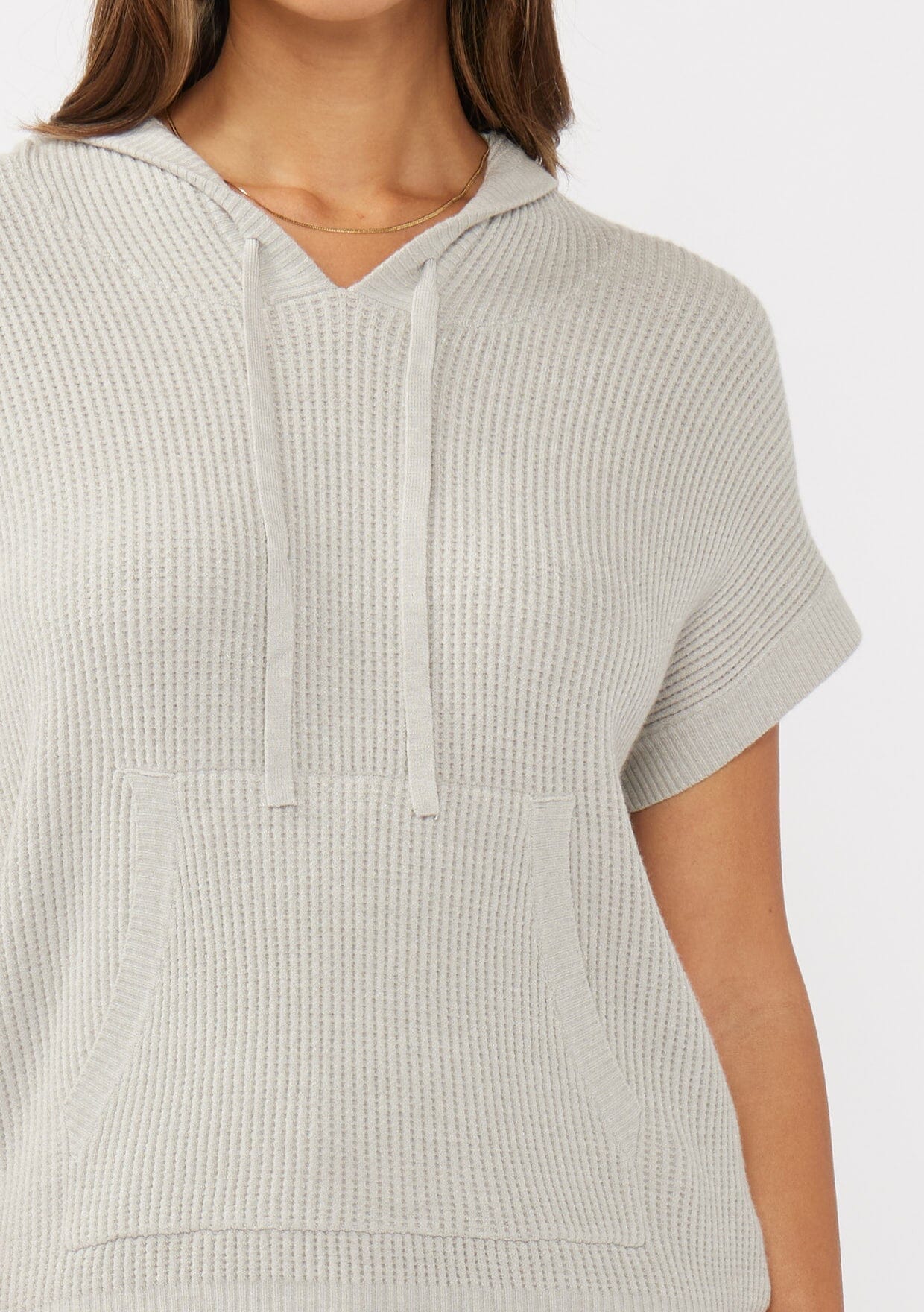 Unwind Waffle Knit Hoodie