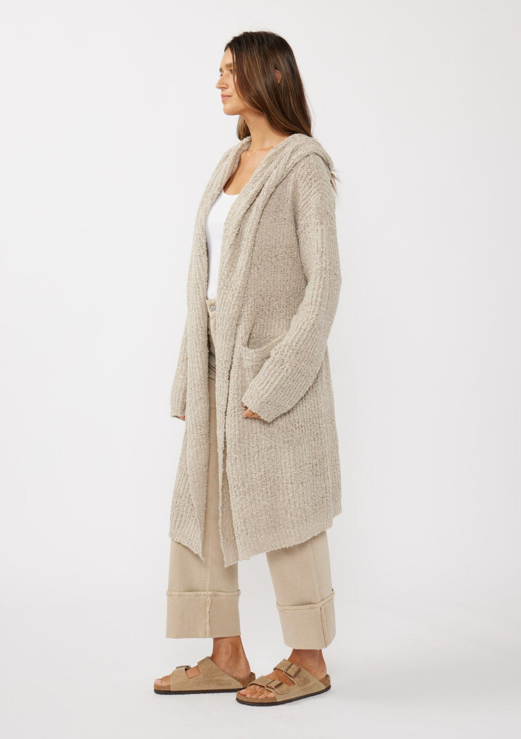 Lina Space Dye Hooded Cardigan