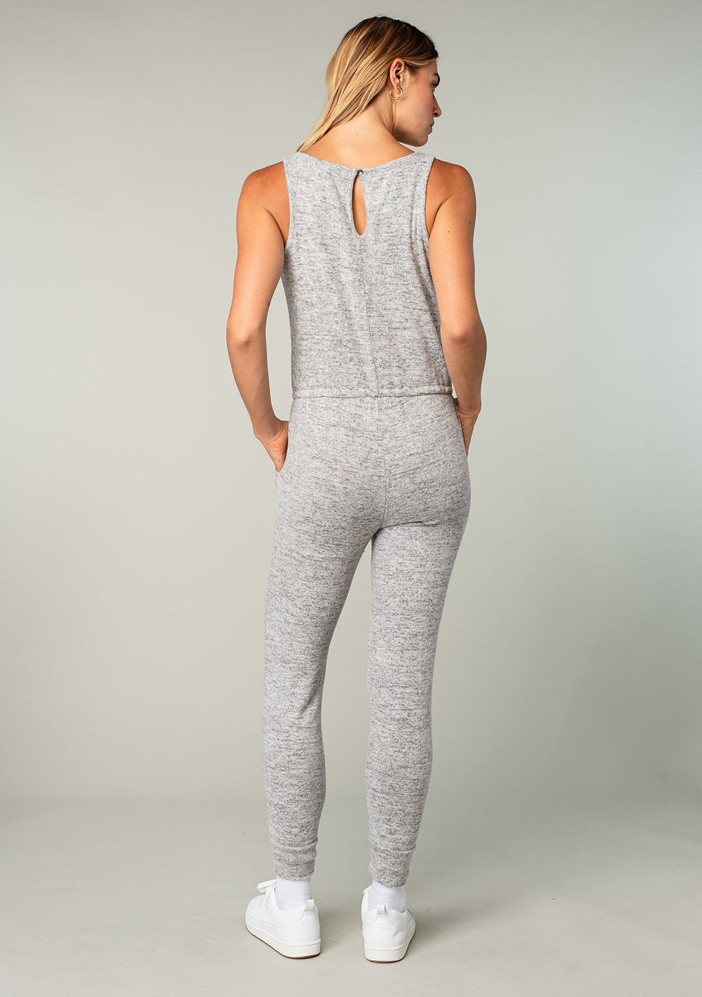 Staying In Bed Sleeveless Jumpsuit
