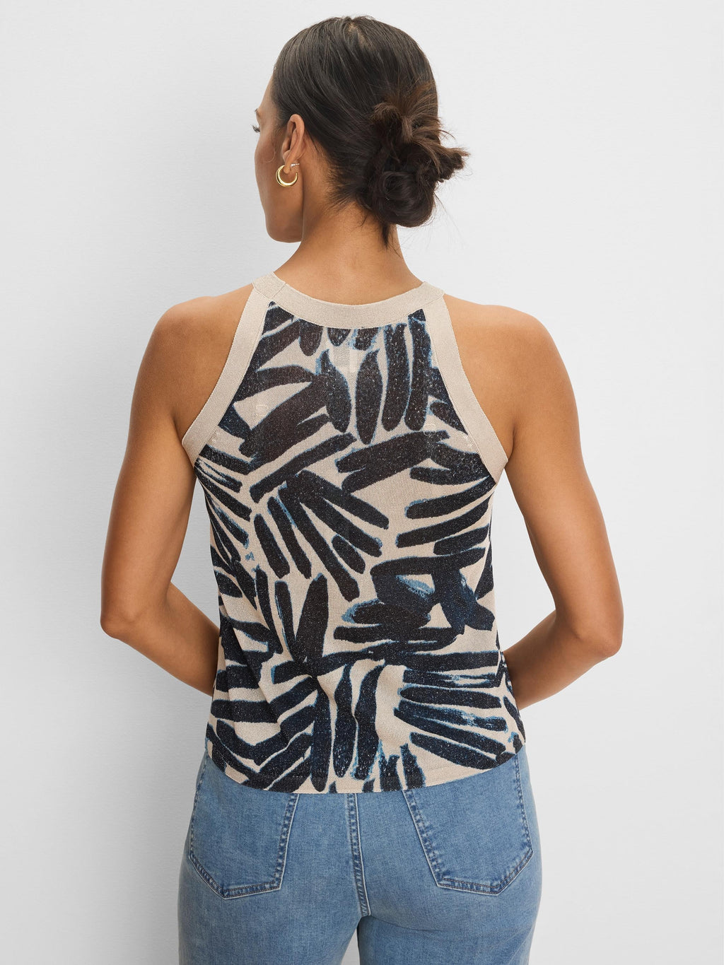 Painted Palms Sweater Tank