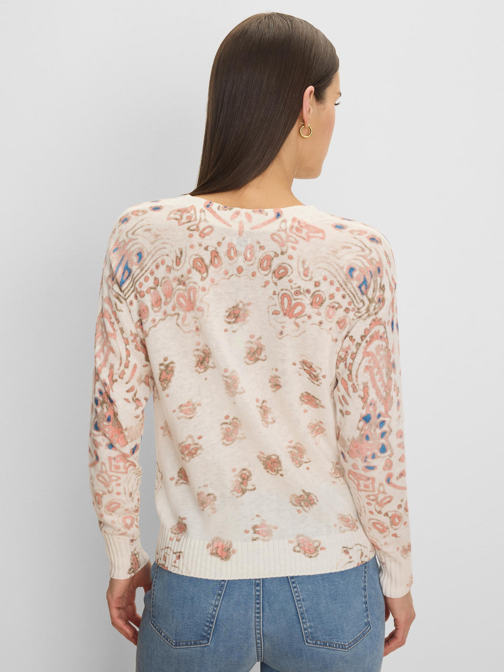 Placed Paisley Supersoft Sweater