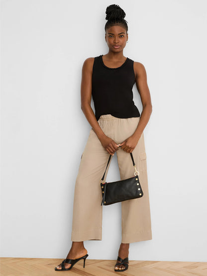 Eliot Wide Leg Drapey Cargo Ankle Pant