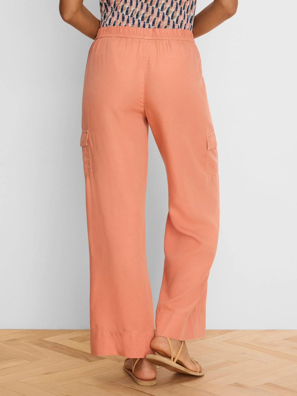 Eliot Wide Leg Drapey Cargo Ankle Pant