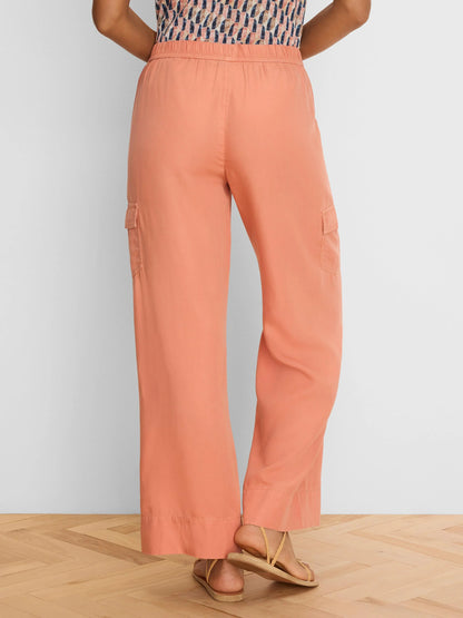 Eliot Wide Leg Drapey Cargo Ankle Pant