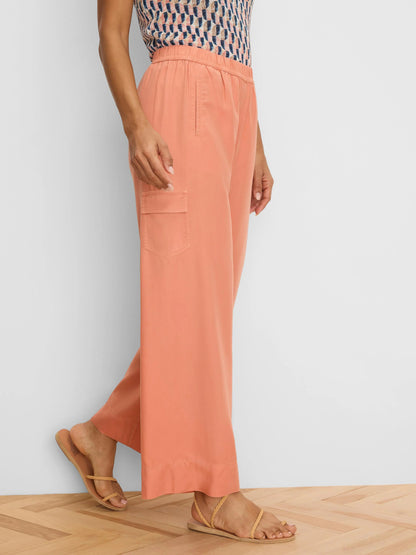 Eliot Wide Leg Drapey Cargo Ankle Pant