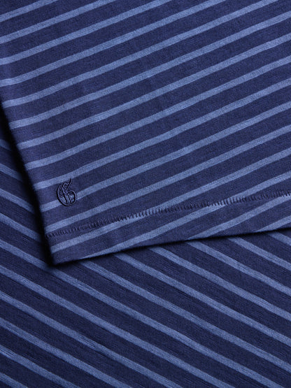 Alpha Slub Striped Short Sleeve Tee
