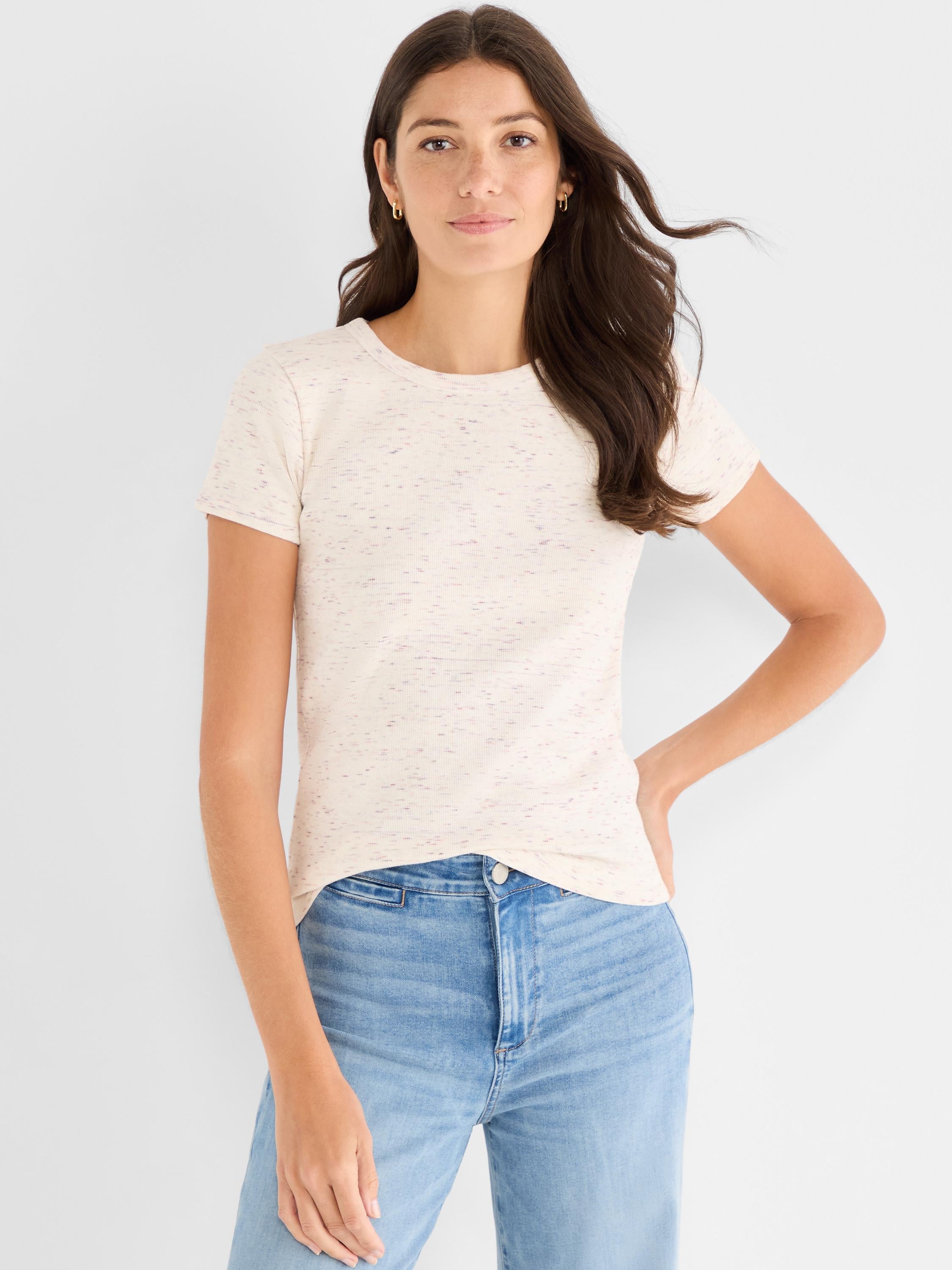 NZT Speckled Crew Neck Tee