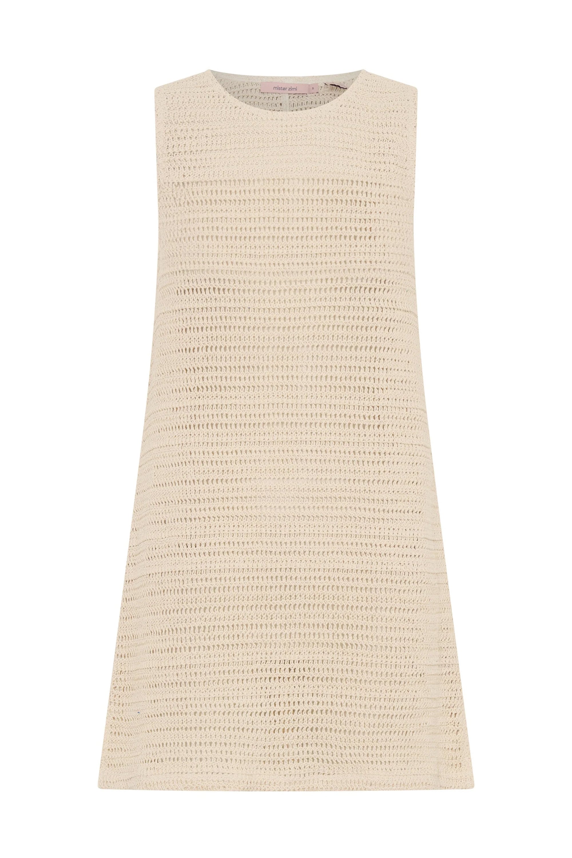 Poolside Mini Dress In Ecru