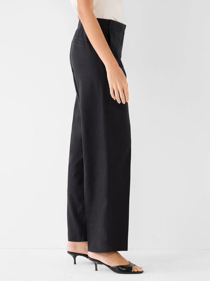 Lenox Wide Leg Stretch Linen Pant
