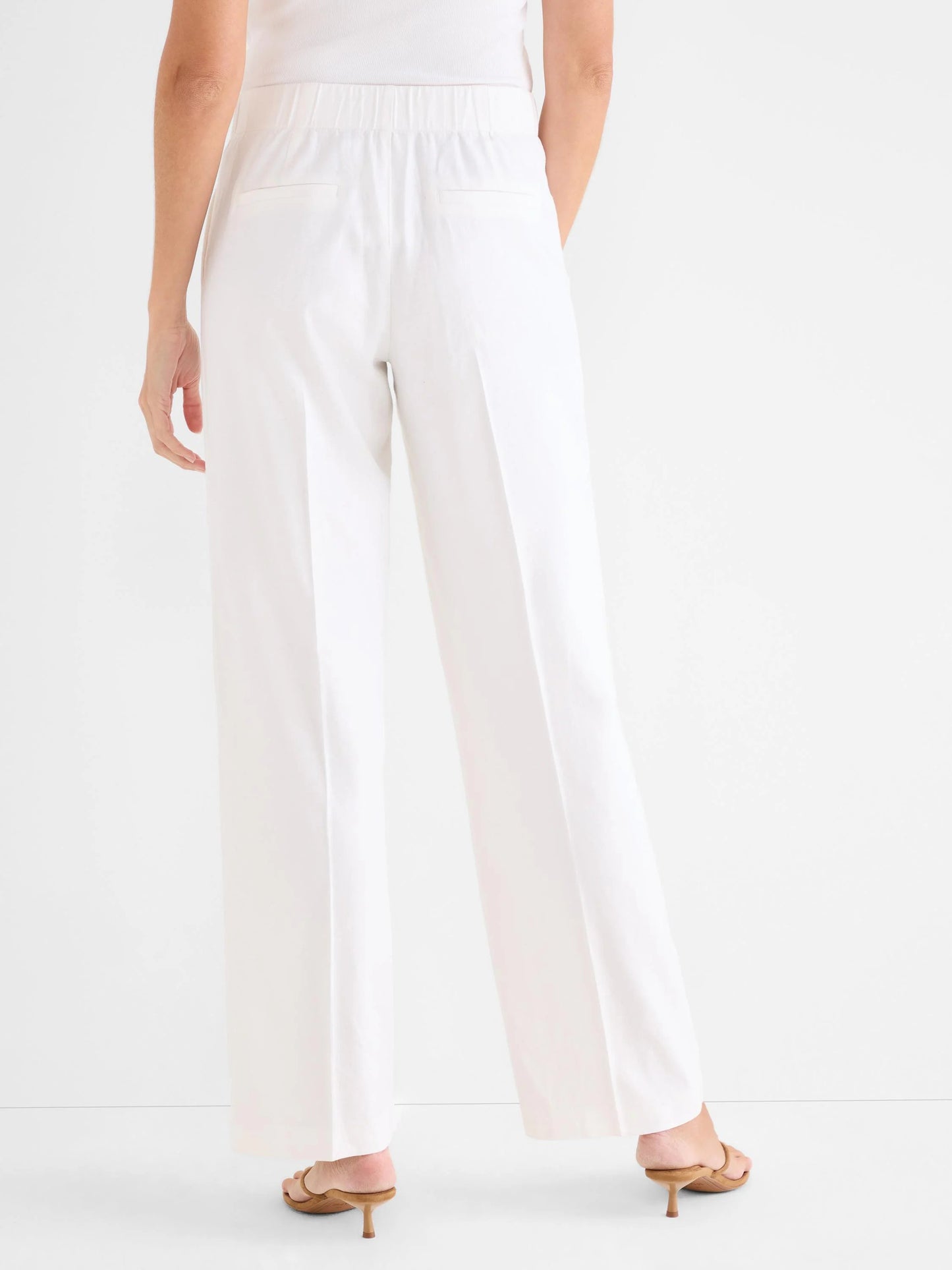 Lenox Wide Leg Stretch Linen Pant