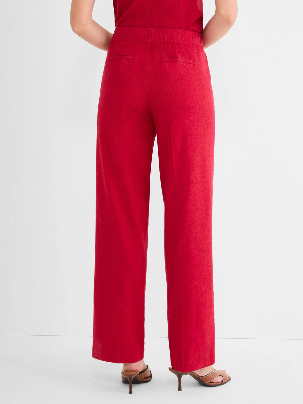 Lenox Wide Leg Stretch Linen Pant