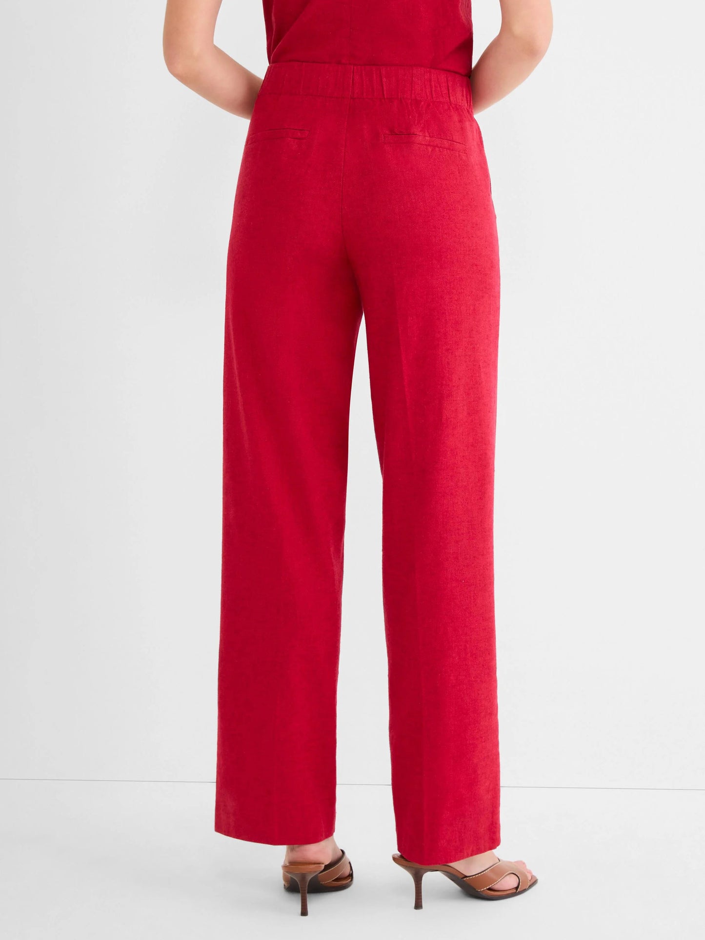 Lenox Wide Leg Stretch Linen Pant