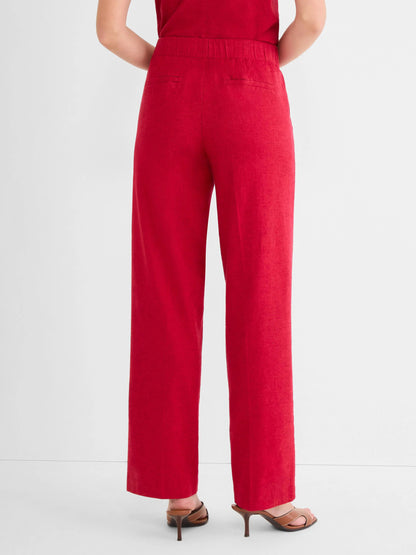 Lenox Wide Leg Stretch Linen Pant