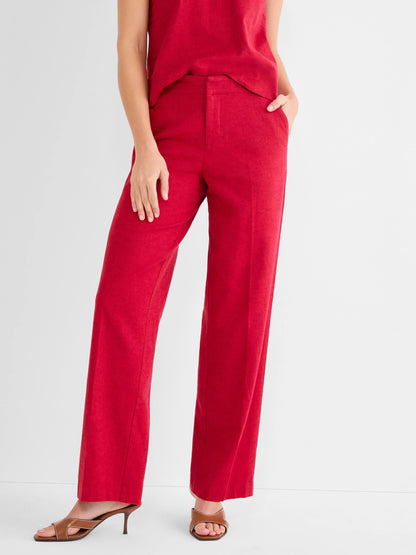 Lenox Wide Leg Stretch Linen Pant