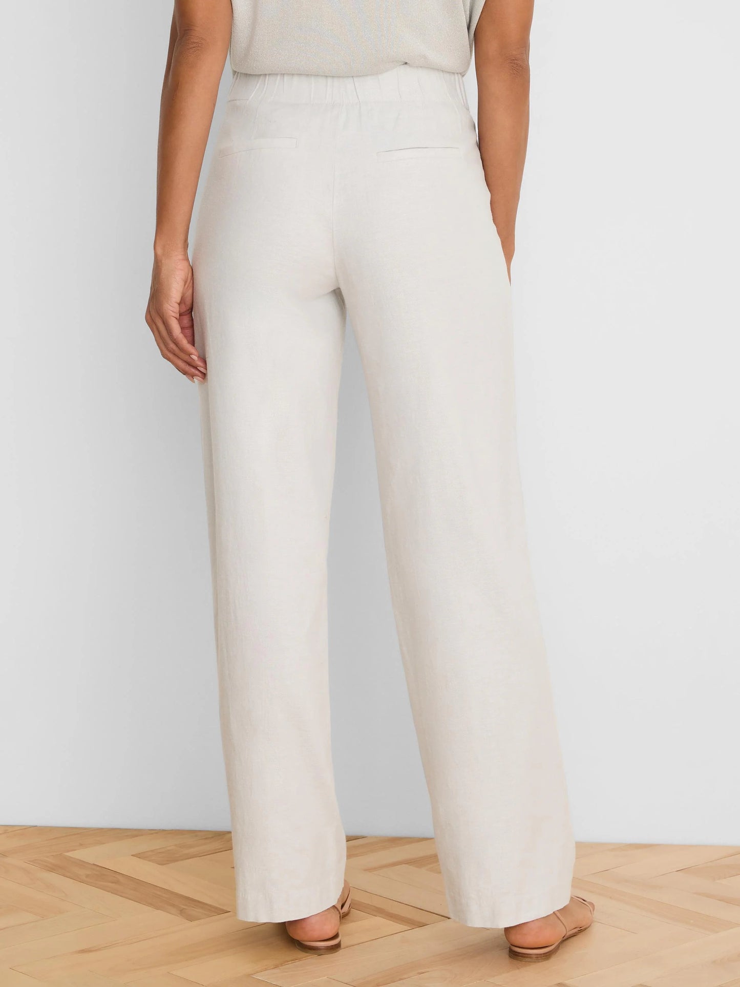 Lenox Wide Leg Stretch Linen Pant