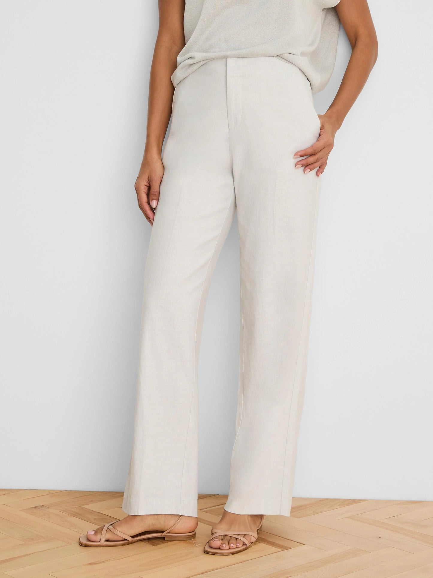 Lenox Wide Leg Stretch Linen Pant