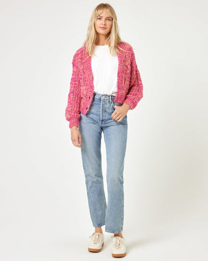 Strawberry Fields Cardigan - Strawberry Marl
