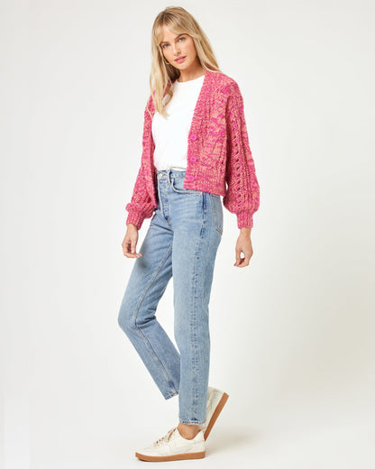 Strawberry Fields Cardigan - Strawberry Marl