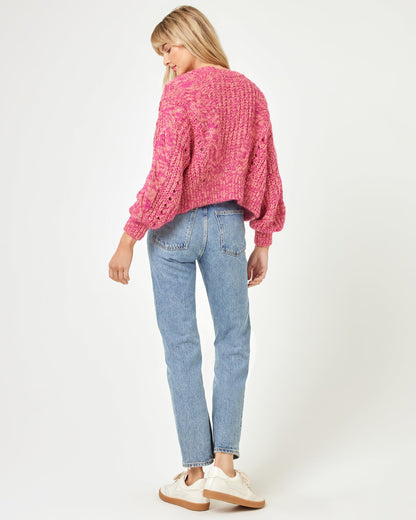 Strawberry Fields Cardigan - Strawberry Marl