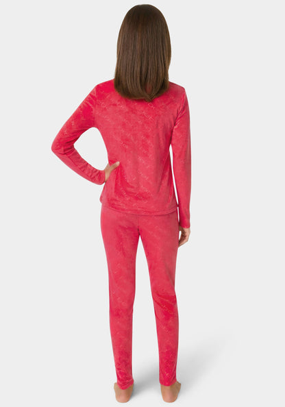 2pc Velour Bebe Louge Sleep Base Layer Set