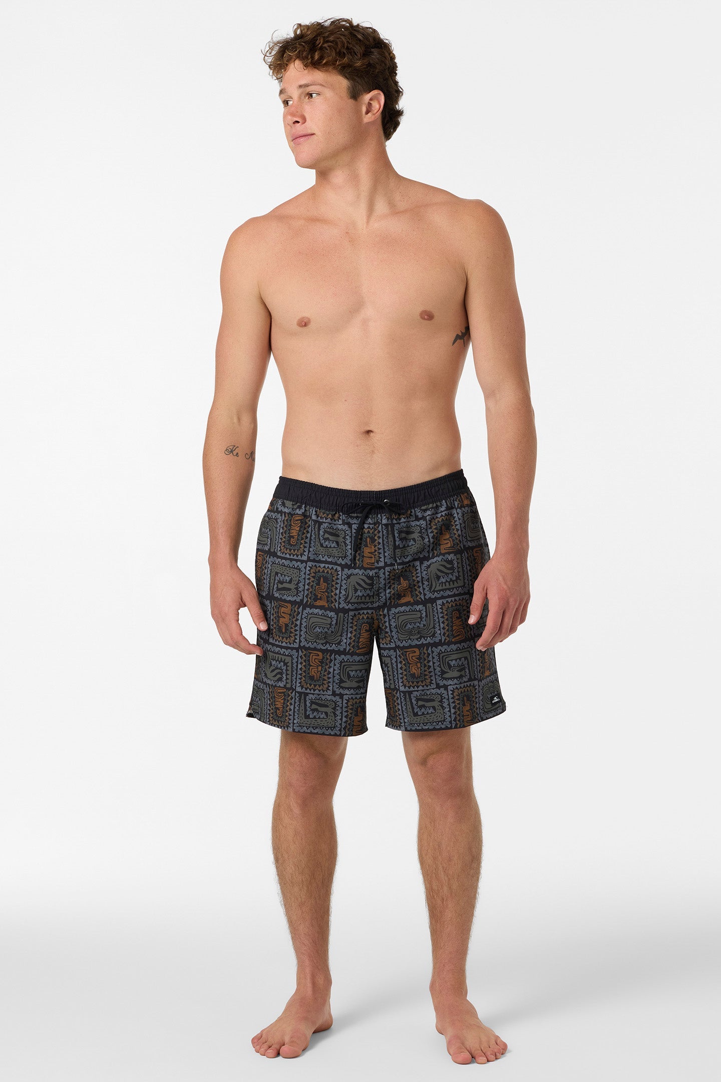 Hermosa Elastic Waist Lined 17" Swim Trunks