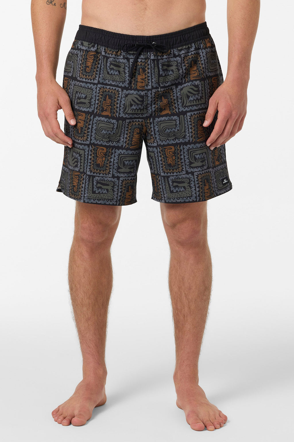 Hermosa Elastic Waist Lined 17" Swim Trunks