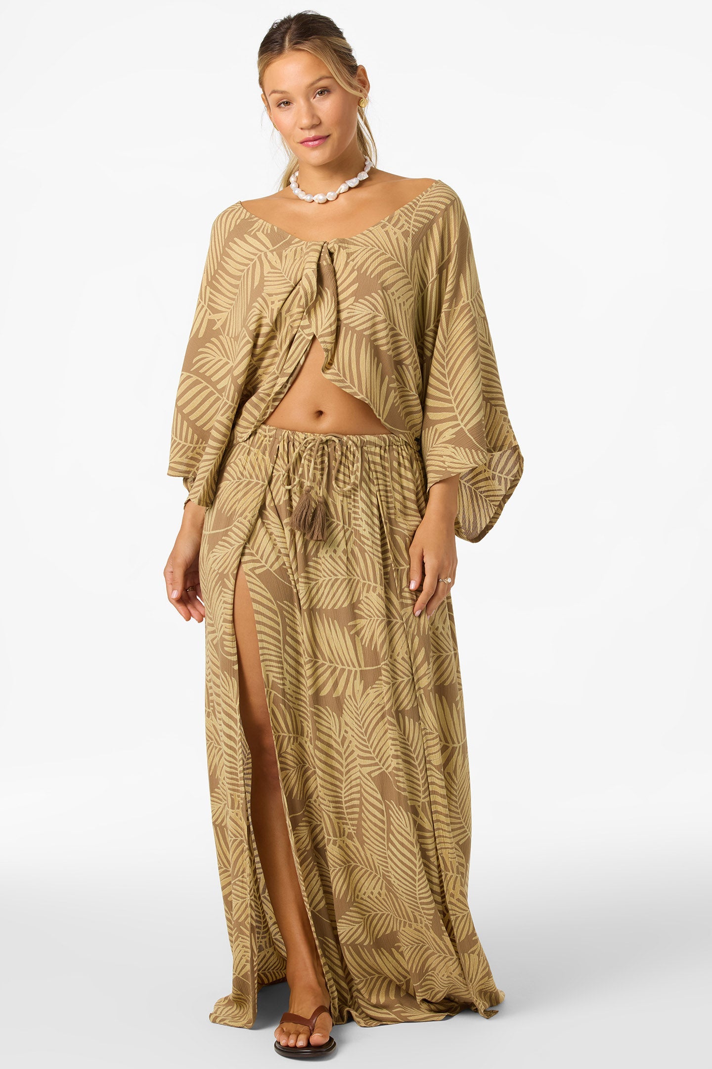 Anna Printed Reversible Cover-Up Top