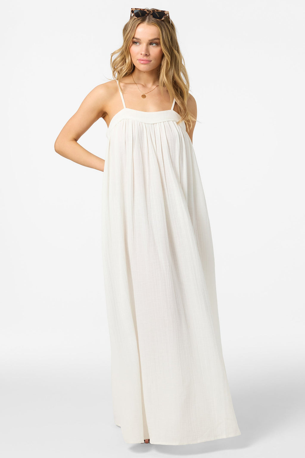 Saltwater Solids Sai Maxi Cover-Up Dress