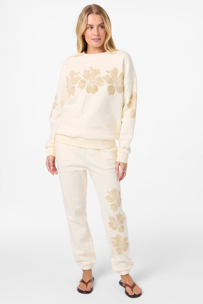 Lei Oversized Crew Neck Fleece