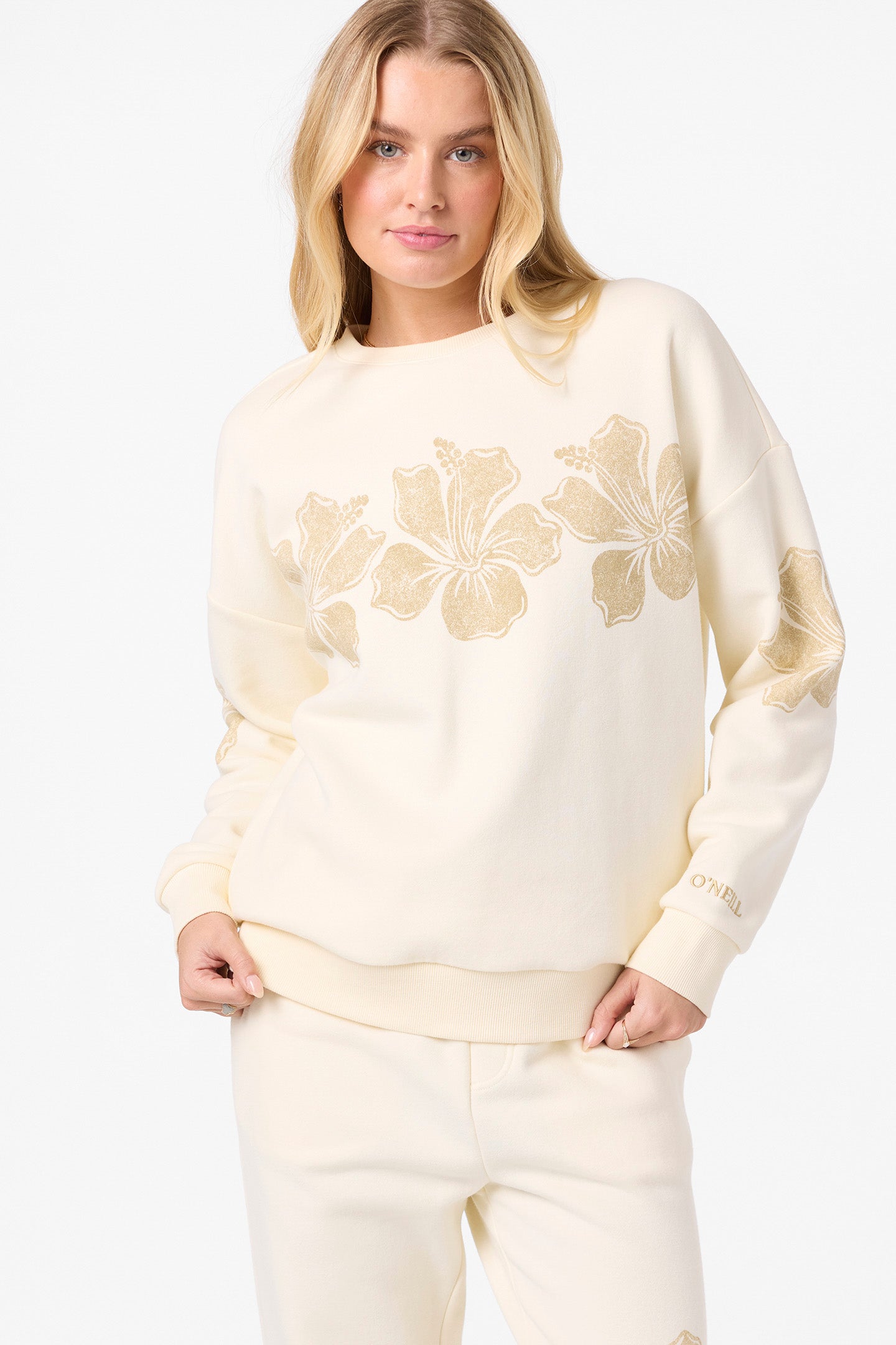 Lei Oversized Crew Neck Fleece