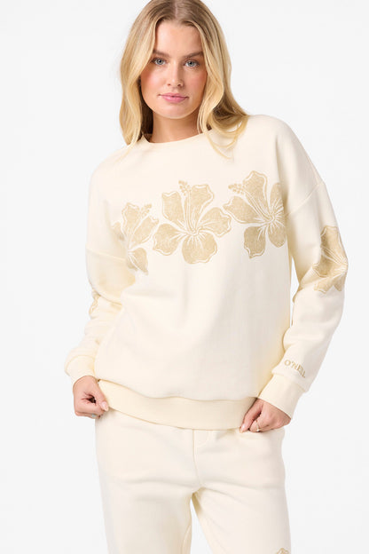 Lei Oversized Crew Neck Fleece