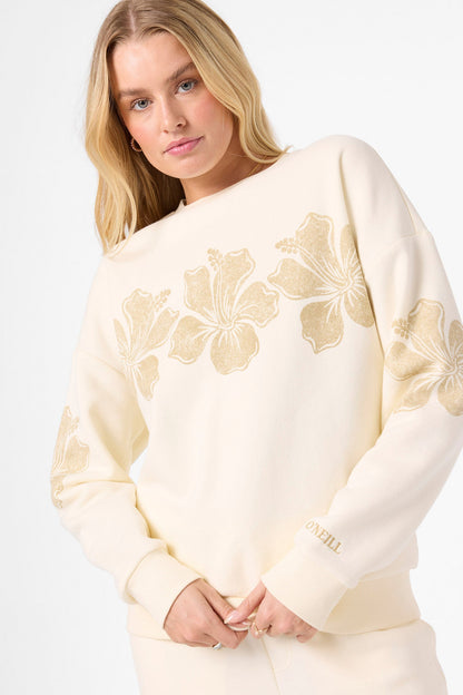 Lei Oversized Crew Neck Fleece